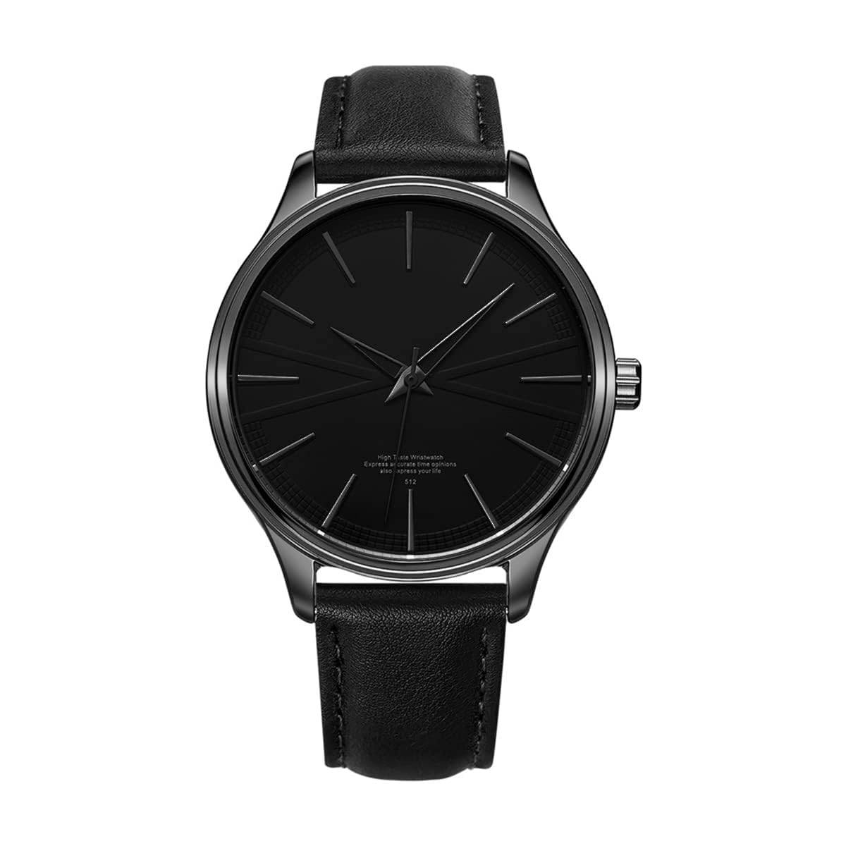 Mens Watches Ultra-Thin Minimalist Waterproof Fashion Simple Business Wrist Watch for Men Unisex Dress with Leather Band